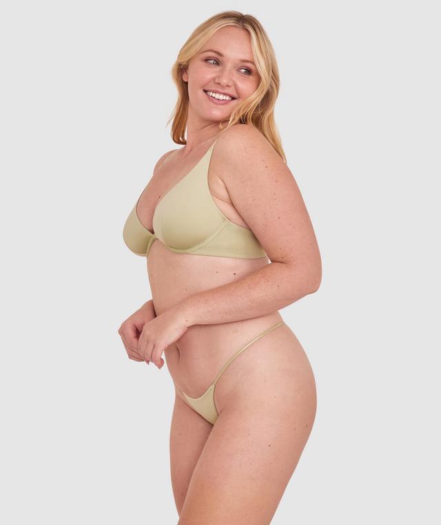 Made for Micro High Leg G String - Light Green