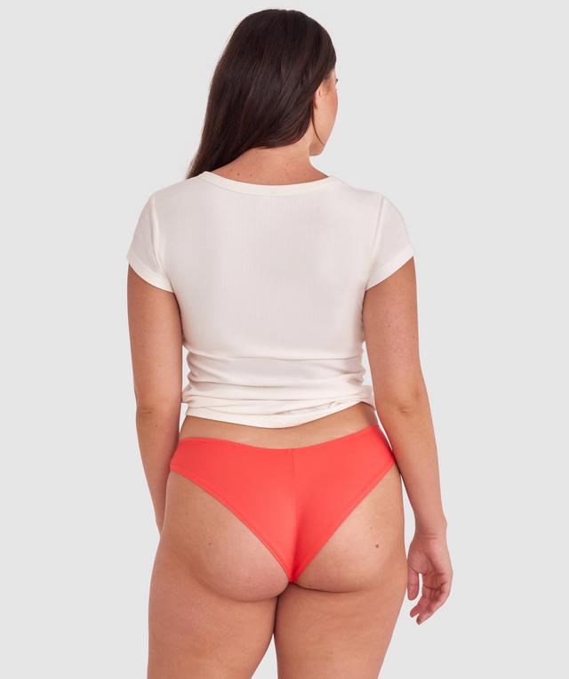 Made For Micro Lace Brazilian Knicker - Light Red