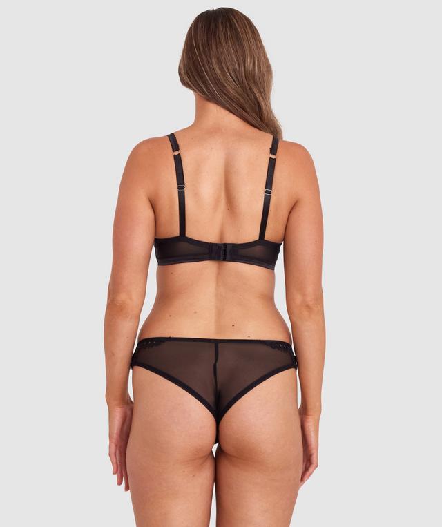 Madhvi Lightly Lined Full Coverage Bra - Black