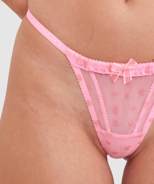 Maisie High Leg String - Pink