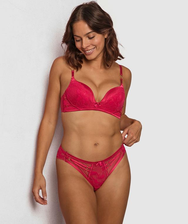 Malika Brazilian Knicker - Fuchsia Pink