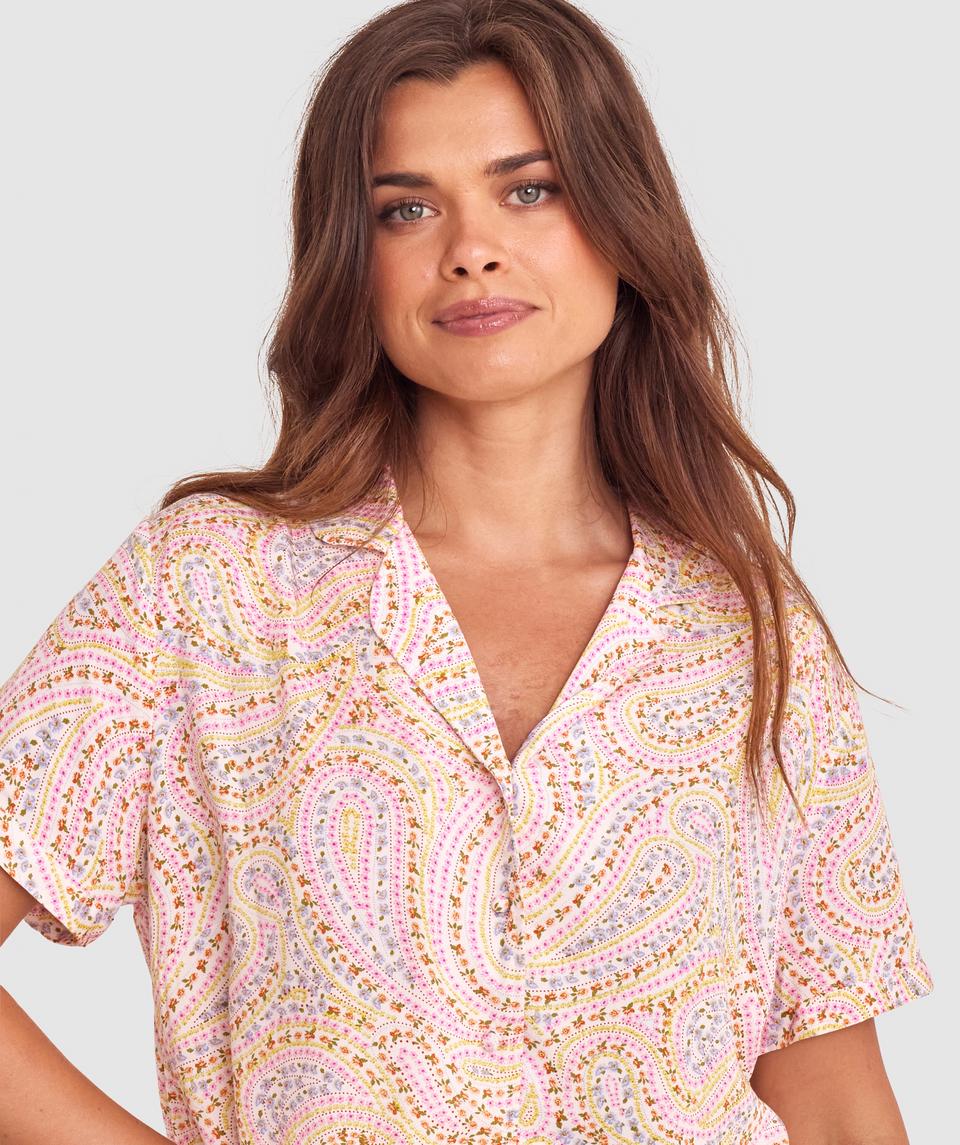 Manon Short Sleeve - Paisley Print