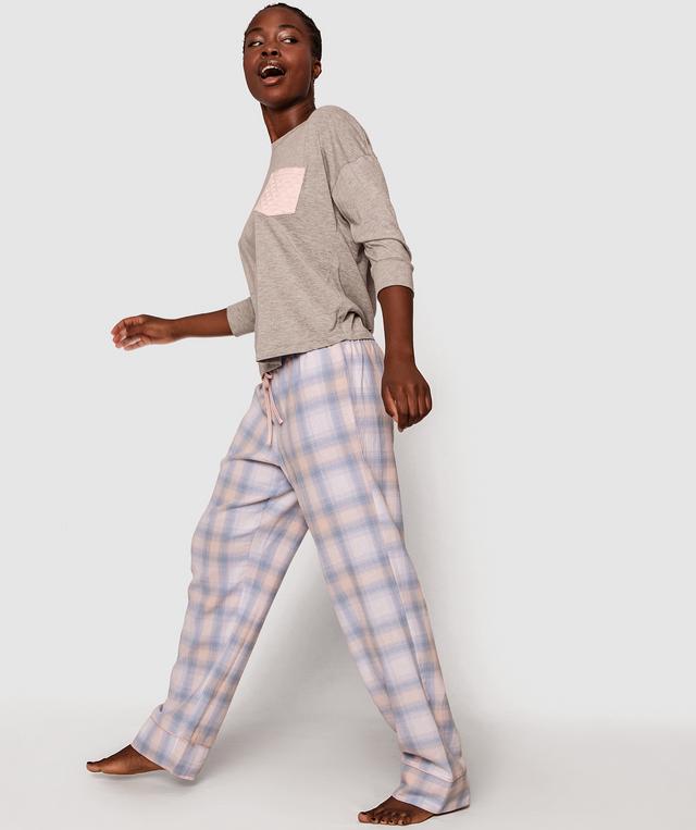 Maple Long Pj Set - Light Grey