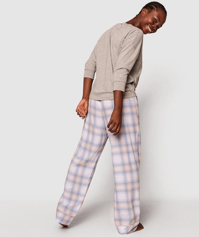 Maple Long Pj Set - Light Grey