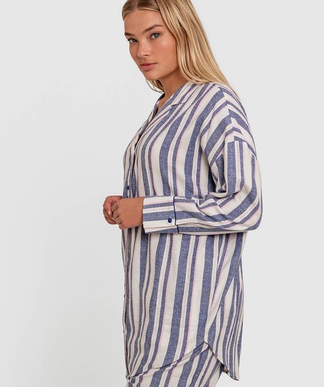 Maple Sleepshirt - Stripe Print