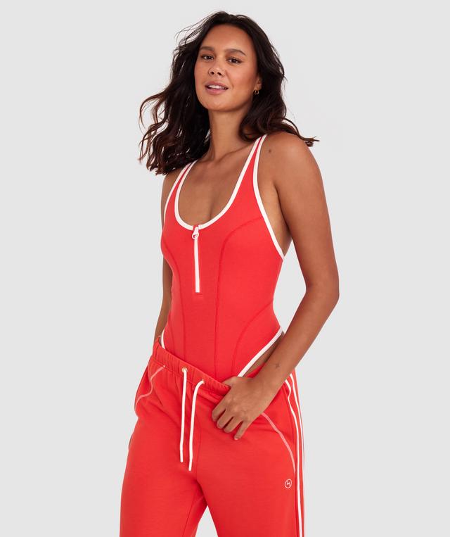 Match Point Bodysuit - Red