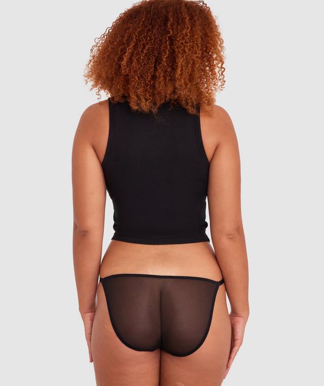 Mesh Basics Bikini Knicker - Black
