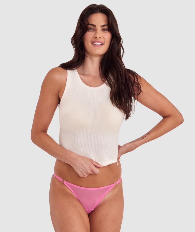 Mesh Basics Bikini - Pink