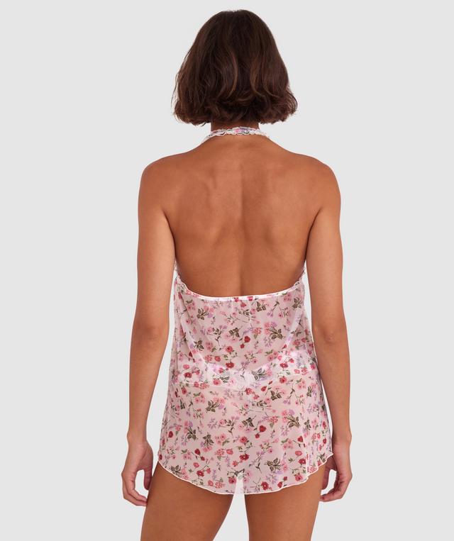 Mia Babydoll Slip - Ivory Floral Print