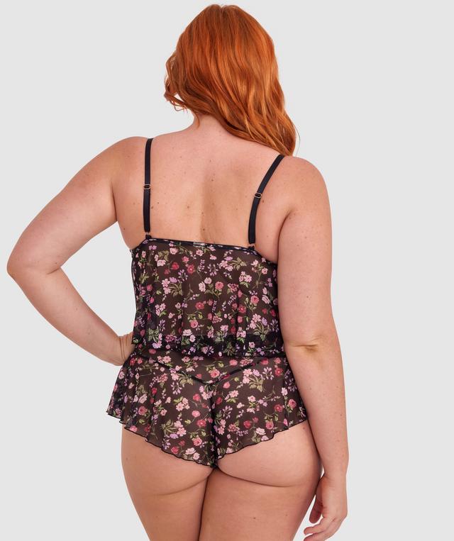Mia Cami - Black Floral Print