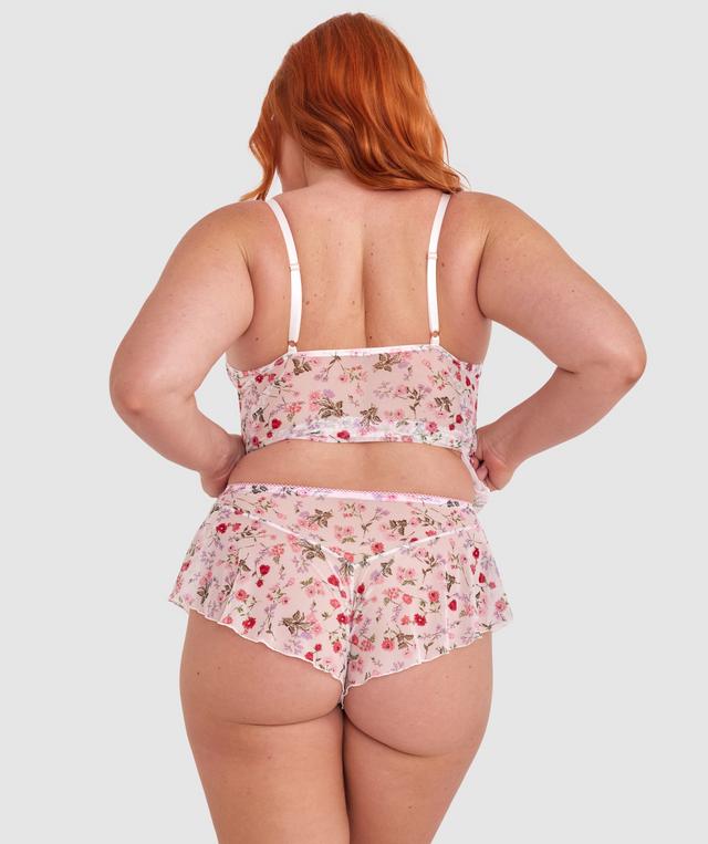 Mia French Knicker - Ivory Floral Print
