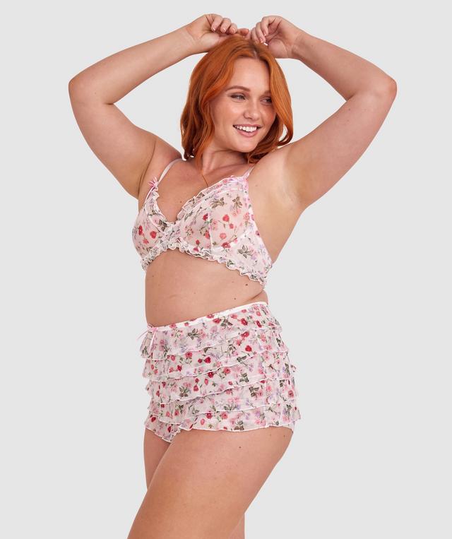 Mia Full Cup Underwire Bra - Ivory Floral Print