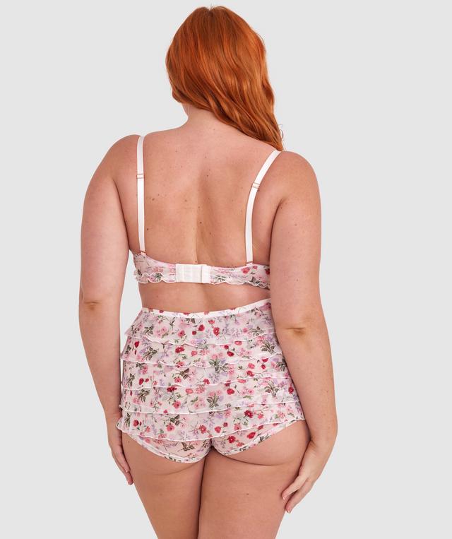 Mia Full Cup Underwire Bra - Ivory Floral Print
