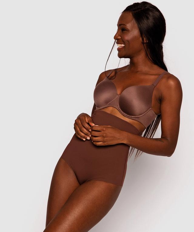 Microfibre High Waist Brief - Nude 6