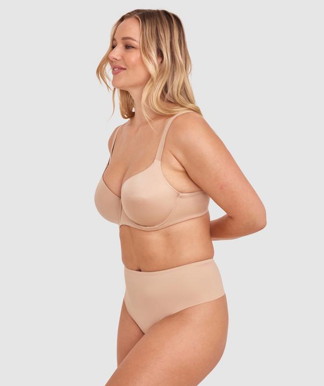 Microfibre High Waist G-String Knicker - Nude