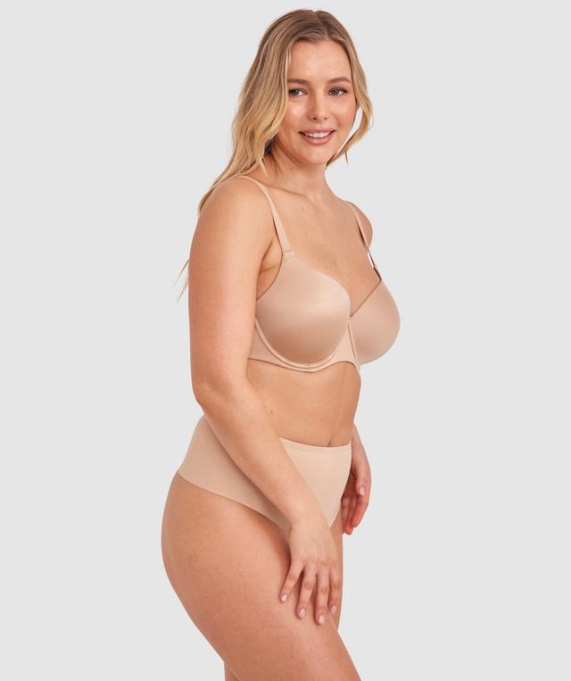 Microfibre High Waist G-String Knicker - Nude