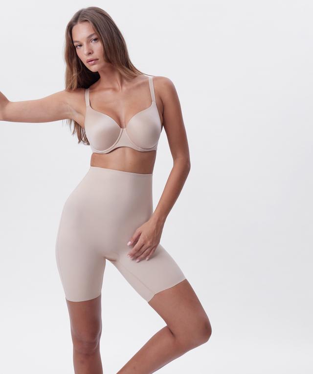 Microfibre Thigh Shaper - Nude