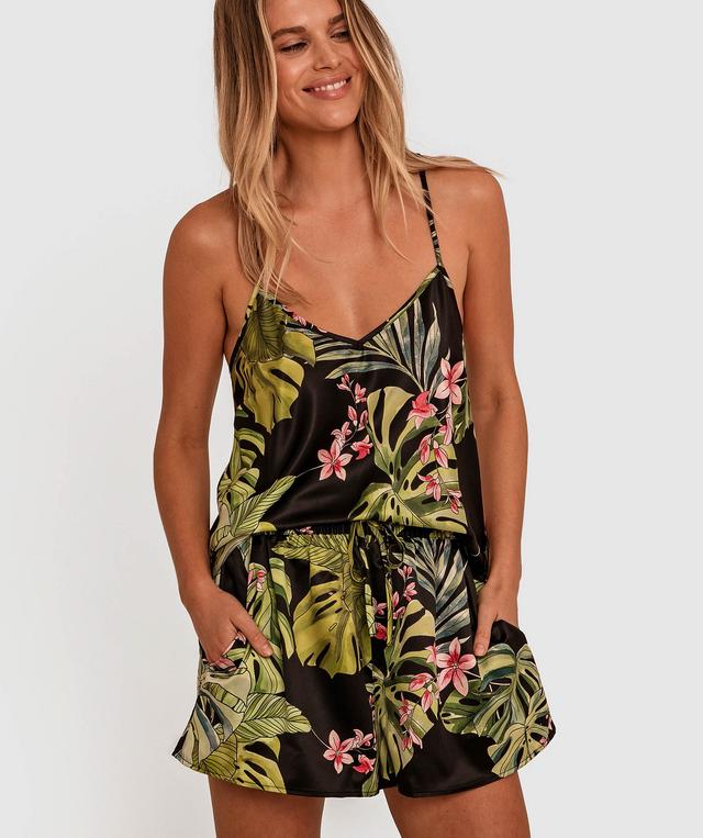 Midnight Palms Cami - Tropical Print