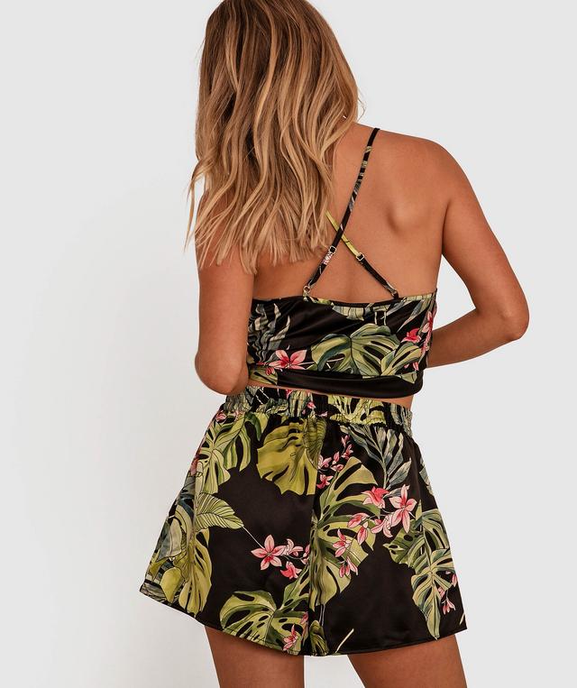 Midnight Palms Shorts - Tropical Print