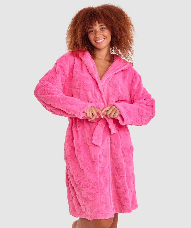 Mila Short Hooded Gown - Pink
