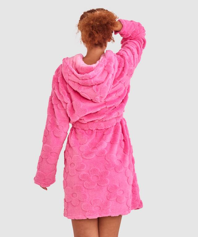 Mila Short Hooded Gown - Pink