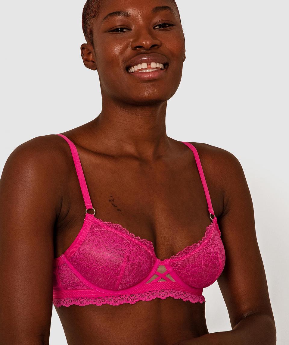 Millie Underwire Bra - Fuchsia Pink
