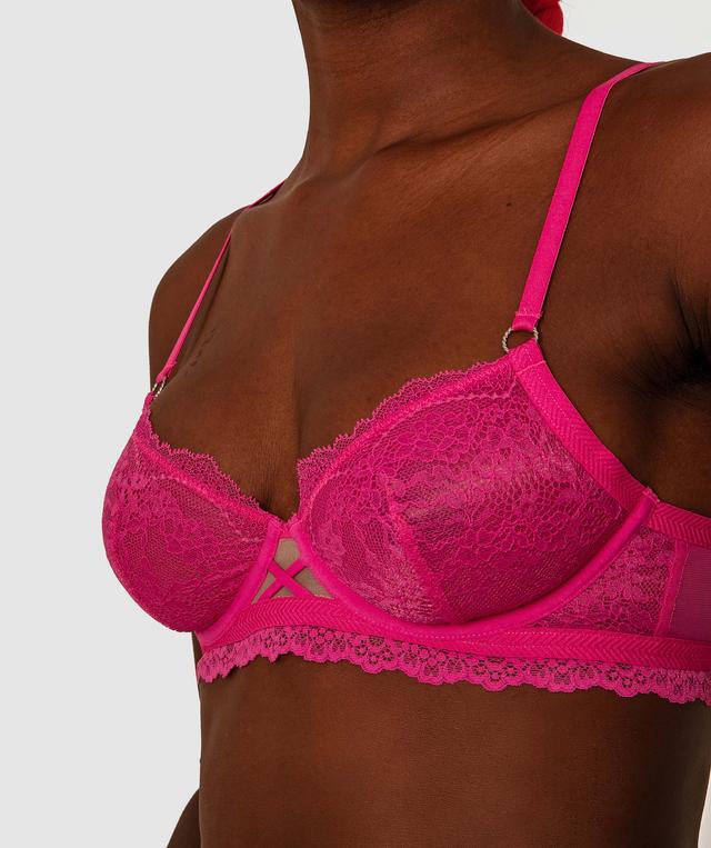 Millie Underwire Bra - Fuchsia Pink