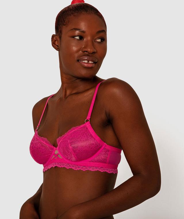 Millie Underwire Bra - Fuchsia Pink
