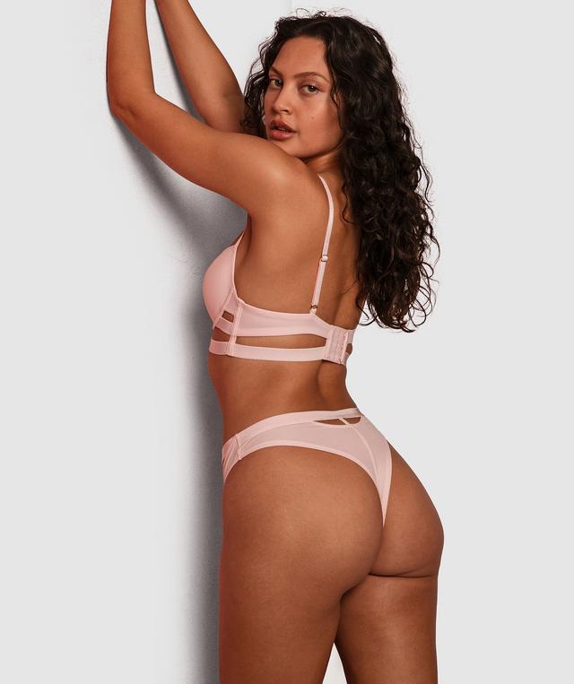 Misty High Waist V String Knicker - Light Pink