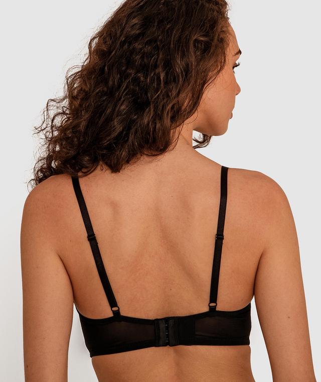 Moira Double Push Up Bra - Black