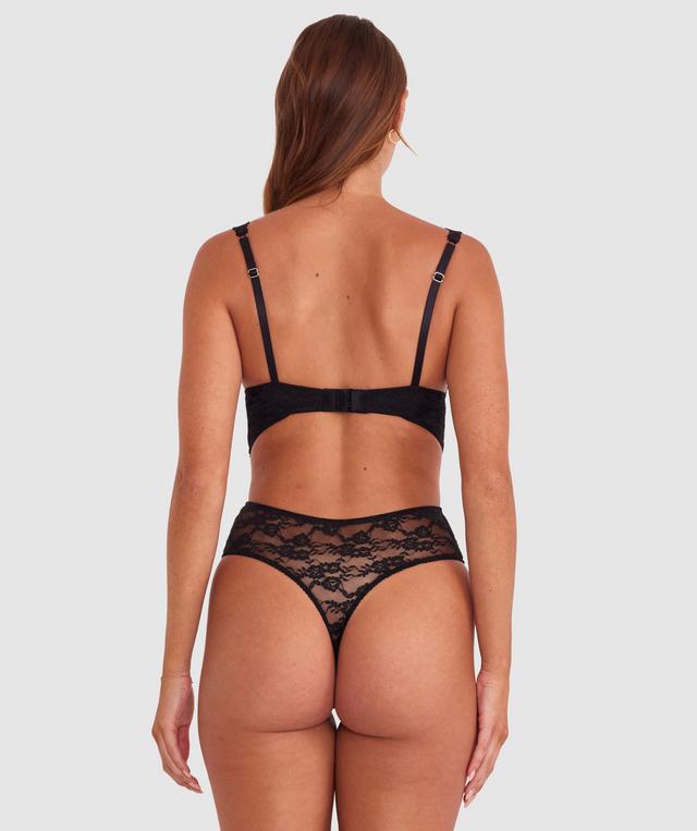 Monique Push Up Bodysuit - Black