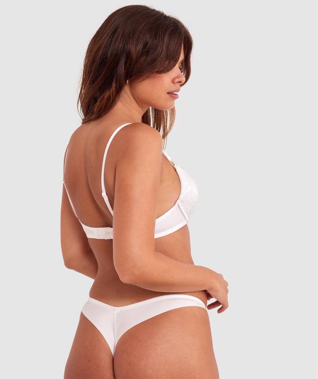 Nala Double Push Up Plunge Bra - Ivory