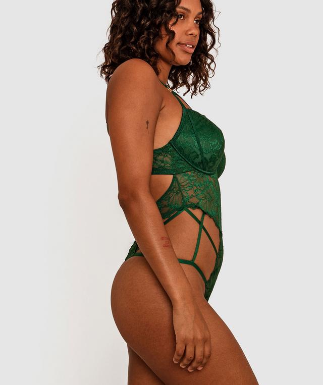 Nara Push Up Bodysuit - Dark Green