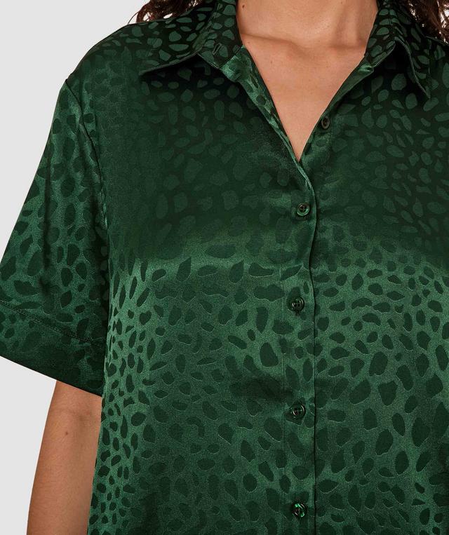 Nara Short Sleeve Shirt - Dark Green