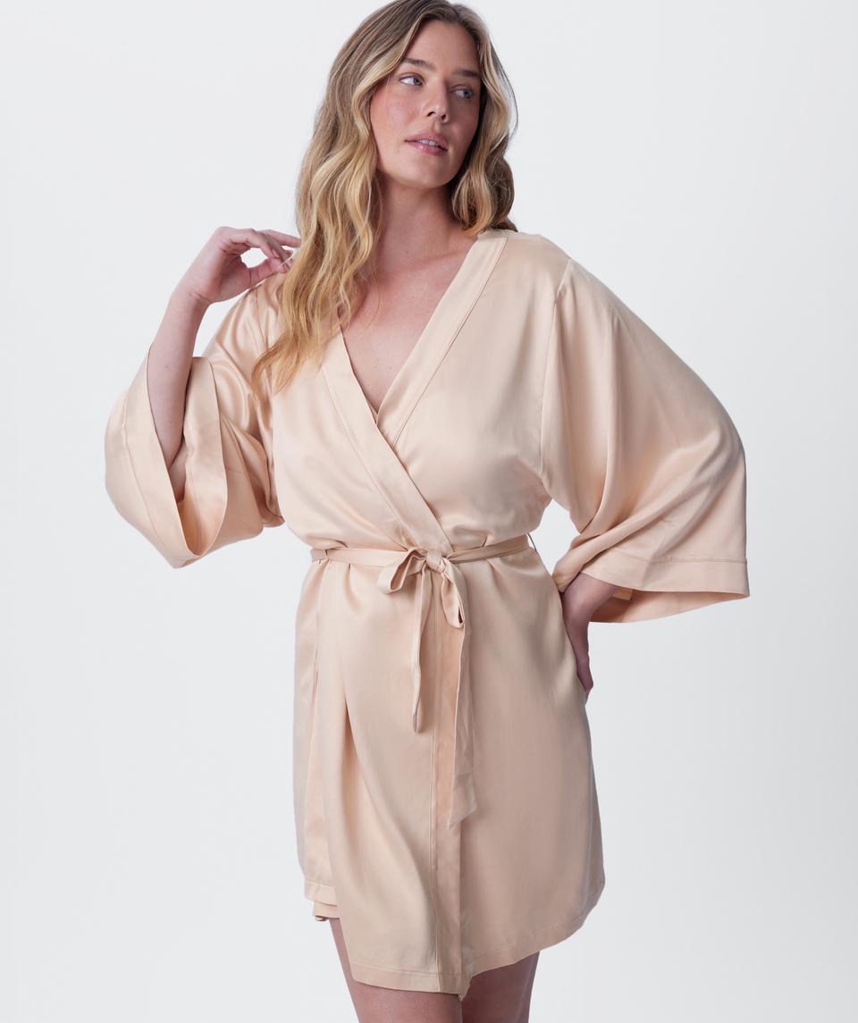 Natalia Short Wrap - Champagne