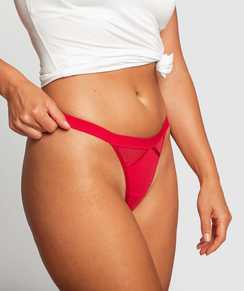 Nicolle Mini V Knicker - Red