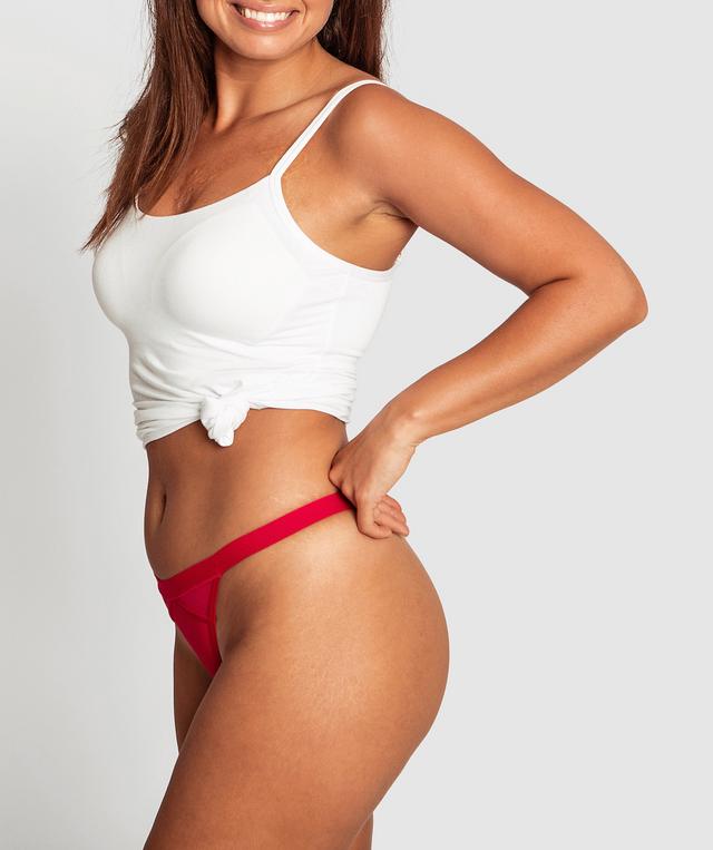 Nicolle Mini V Knicker - Red