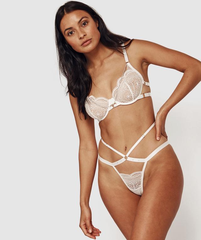 Night Games Acadia 1/2 Cup Underwire Bra - Ivory