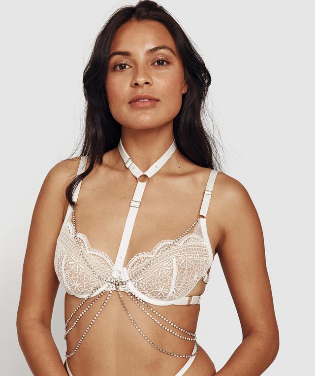 Night Games Acadia Chain Harness - Ivory