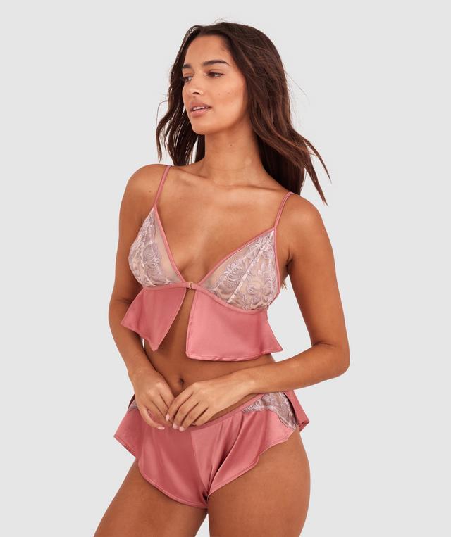 Night Games Bare All French Knicker - Rose/Lilac