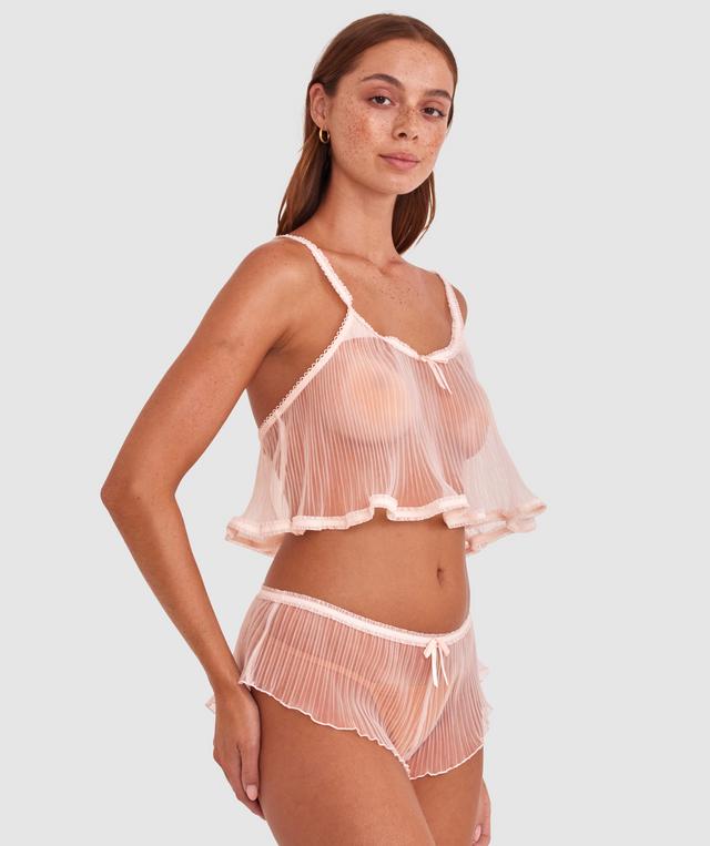 Night Games Blushing French Knicker - Light Pink