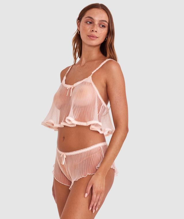 Night Games Blushing French Knicker - Light Pink