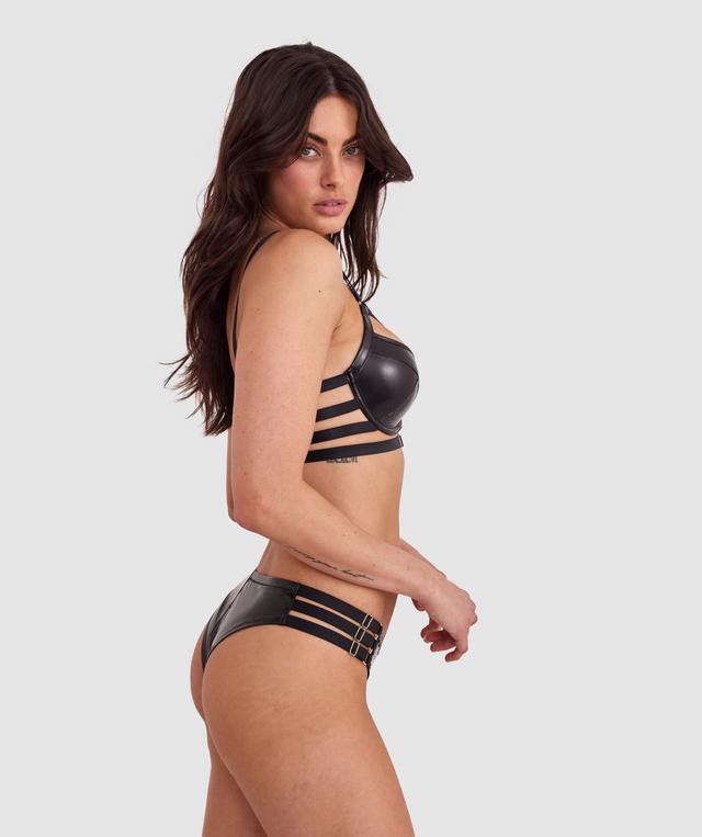 Night Games Bondage Bae Push Up Bra - Black