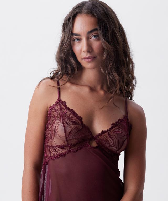 Night Games Bordeaux Enchante Slip - Berry