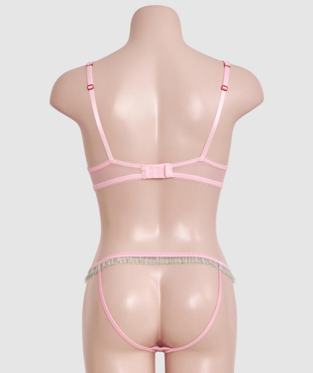 Night Games Bottomless Brunch Ouvert Brief - Light Pink/ Mint Green