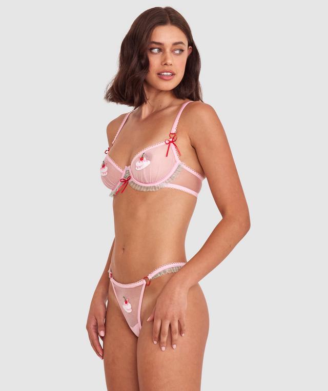 Night Games Bottomless Brunch String - Light Pink/ Mint Green