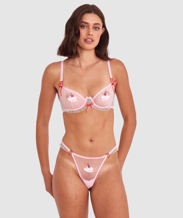 Night Games Bottomless Brunch String - Light Pink/ Mint Green