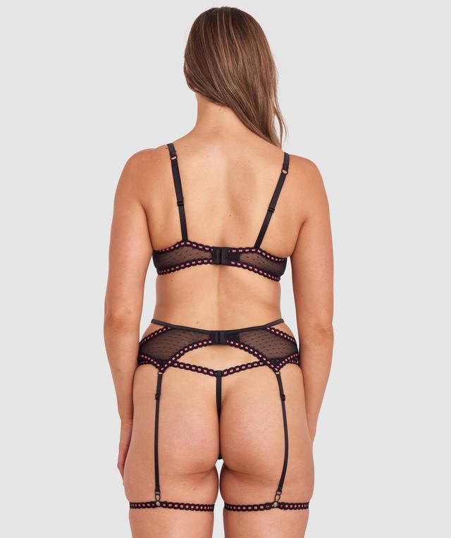 Night Games Bow Peep Suspender - Black
