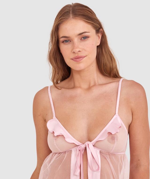 Night Games Candy Shop Babydoll & String - Blush Pink