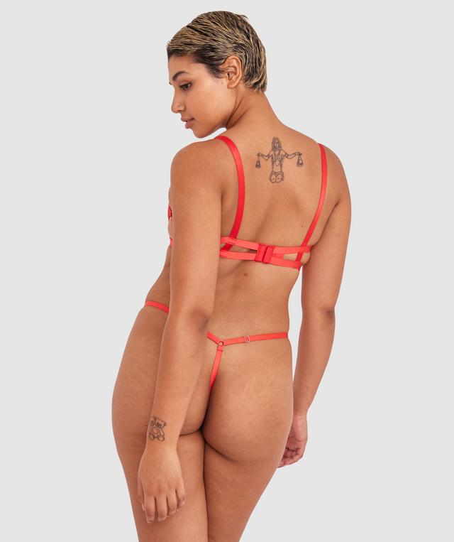 Night Games Cherry Delight Underwire & String - Red